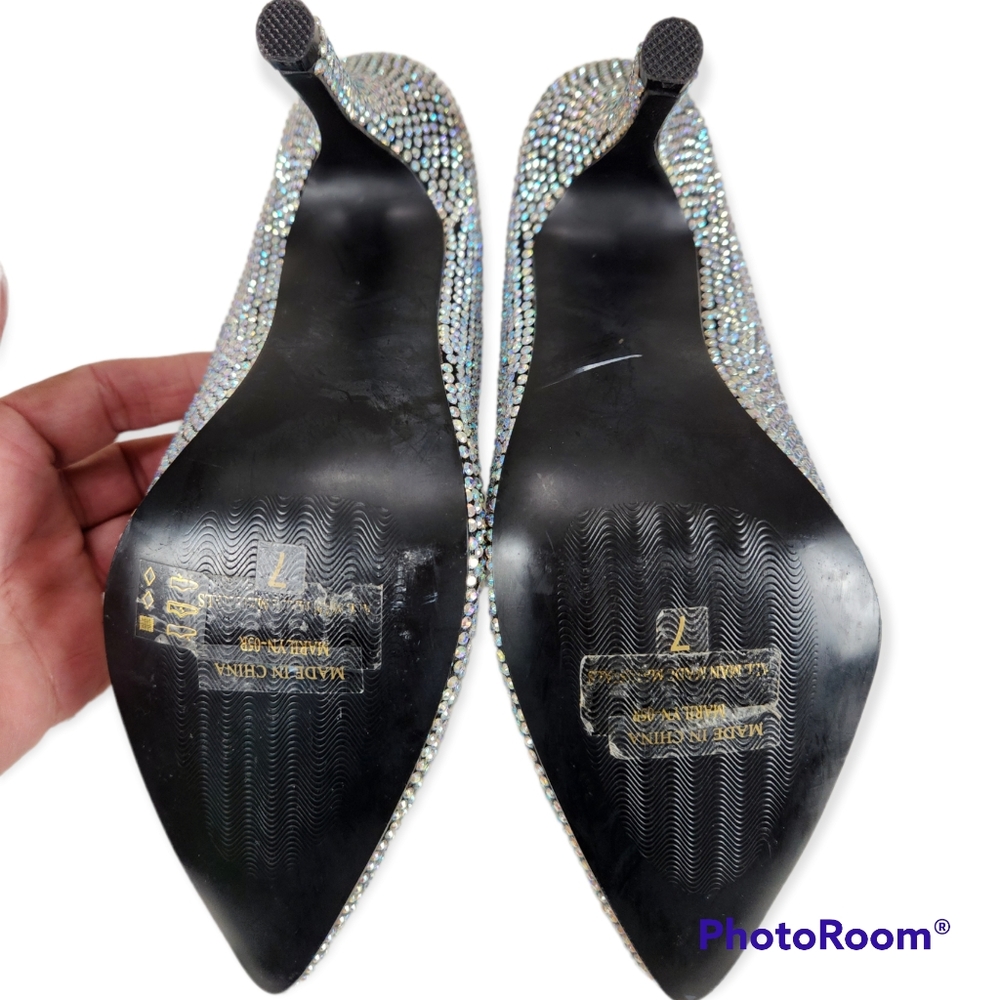 BORDELLO Marilyn Rhinestone pumps size 7 - Picture 7 of 13